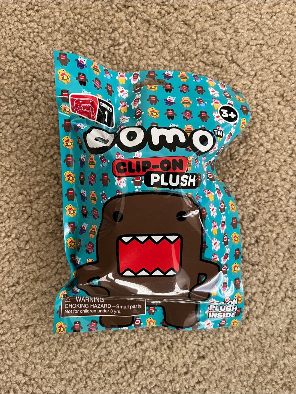 Gomo Clip-On Plush Toy — Brown Domo-Inspired Character